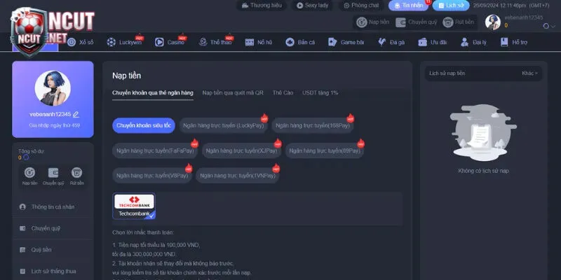 Hướng dẫn quy trình rút tiền thắng tại EE88