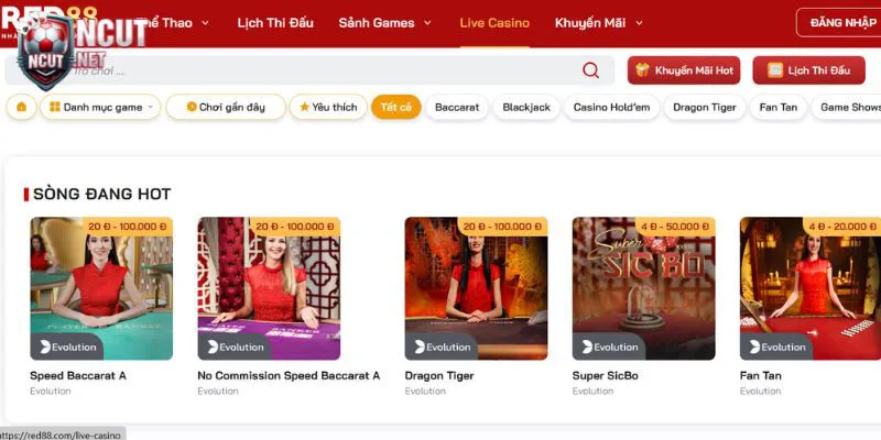 Casino cao cấp tại red88